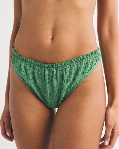 Abercrombie Mid Rise  Gingham Moderate Bikini Bottom
