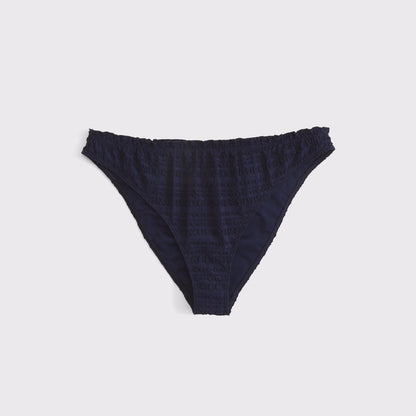 Abercrombie Mid Rise  Gingham Moderate Bikini Bottom