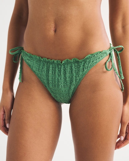 Abercrombie Low Rise Tie-Side Gingham Cheeky Bikini Bottom