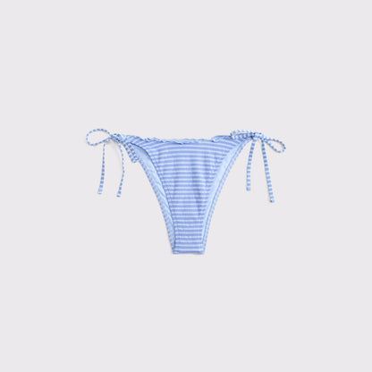 Abercrombie Low Rise Tie-Side Gingham Cheeky Bikini Bottom