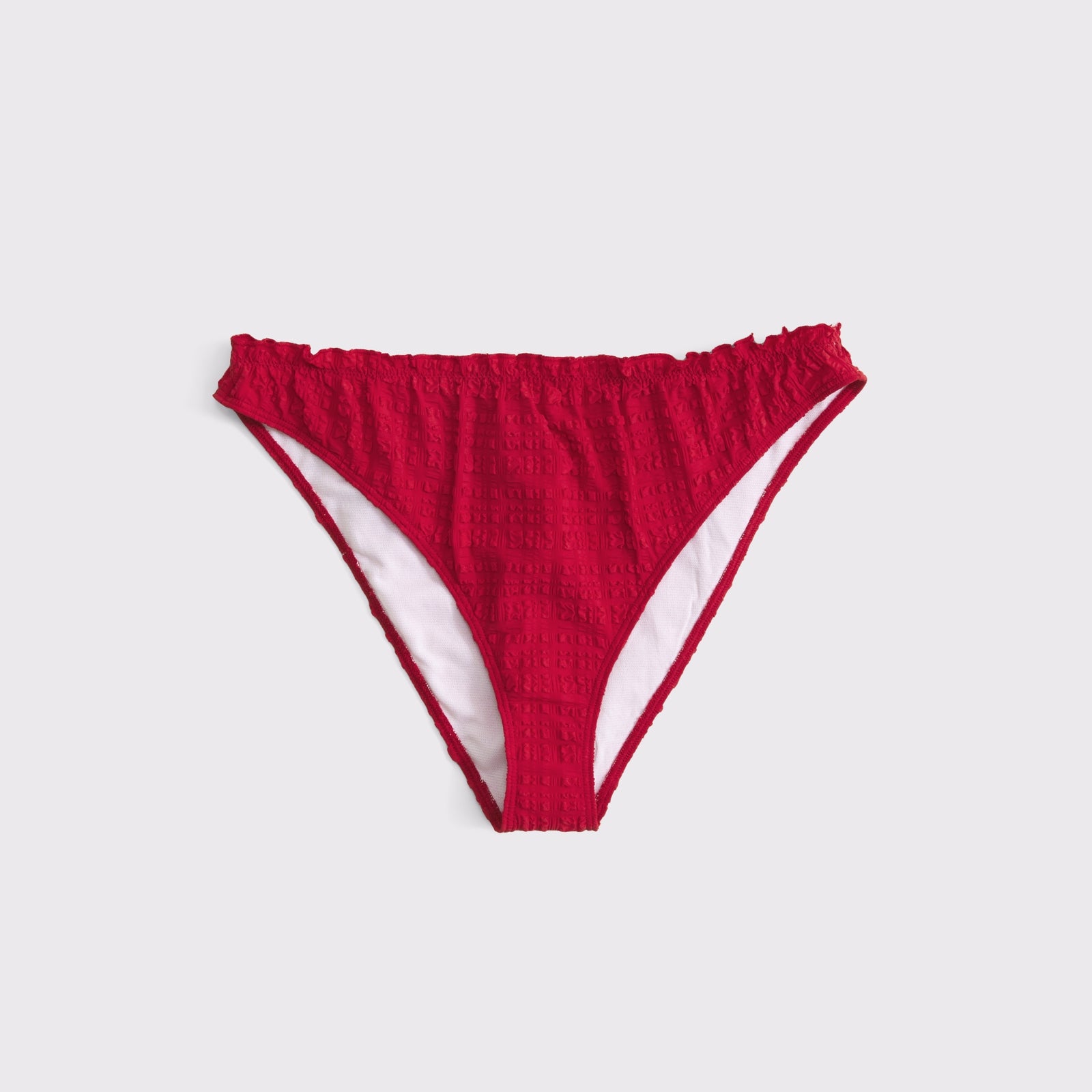 Abercrombie Mid Rise  Gingham Moderate Bikini Bottom