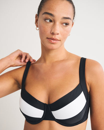 Abercrombie Curve Love Wide Strap Underwire Bikini Top