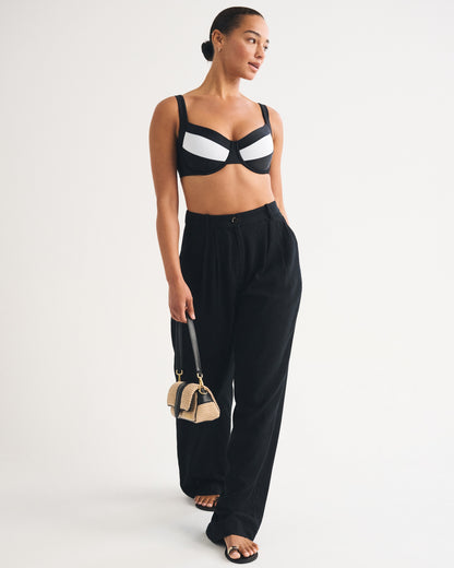 Abercrombie Curve Love Wide Strap Underwire Bikini Top