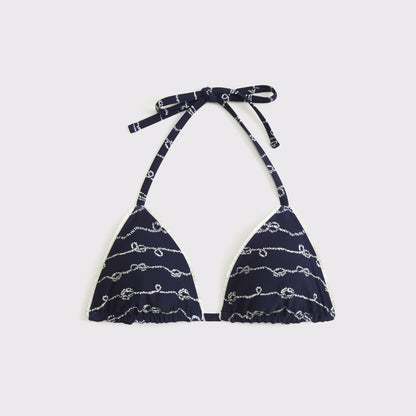 Abercrombie Reversible Halter String Triangle Bikini Top