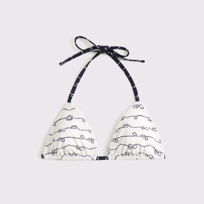 Abercrombie Reversible Halter String Triangle Bikini Top