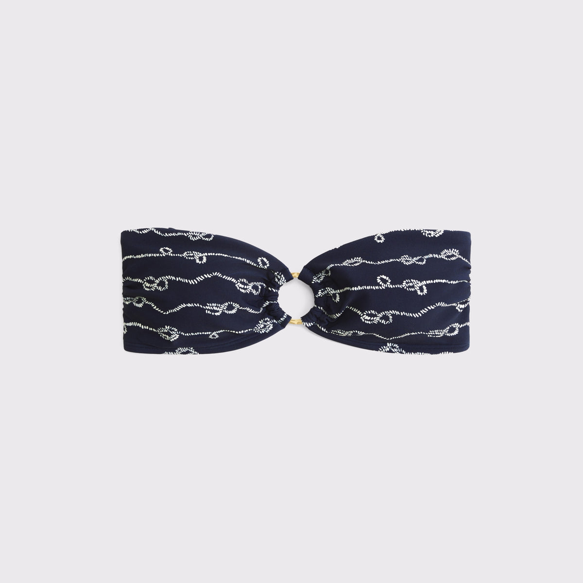 Abercrombie Seersucker Bandeau Bikini Top