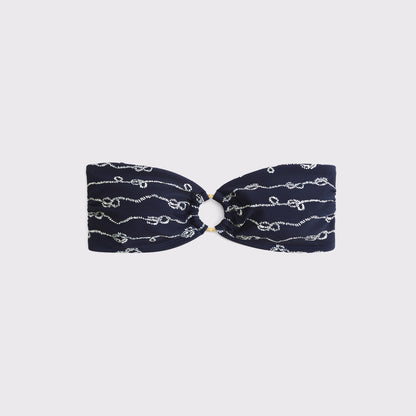 Abercrombie Seersucker Bandeau Bikini Top