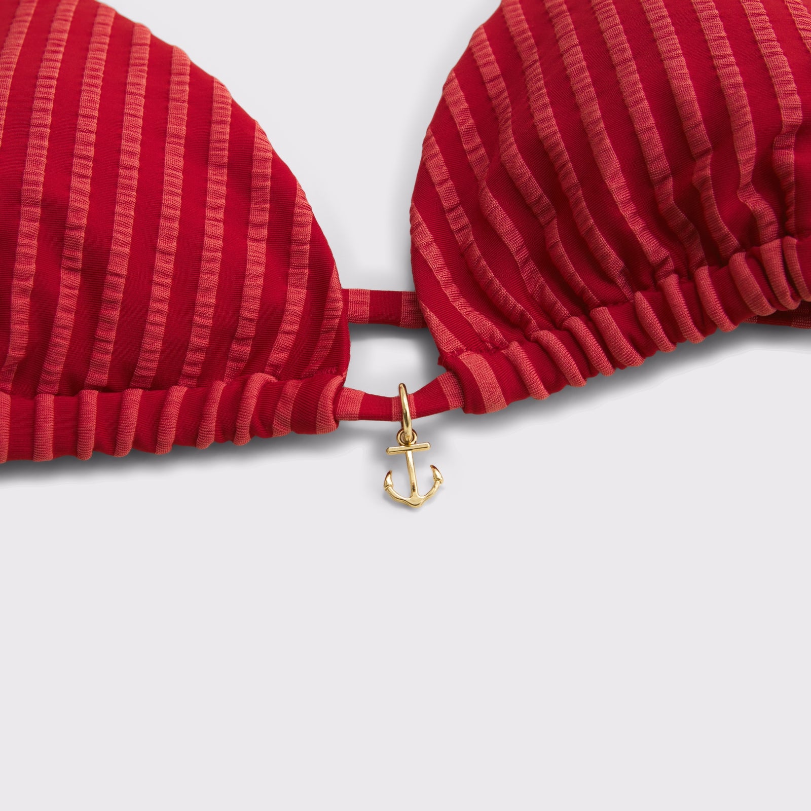 Abercrombie Seersucker Halter Triangle Bikini Top