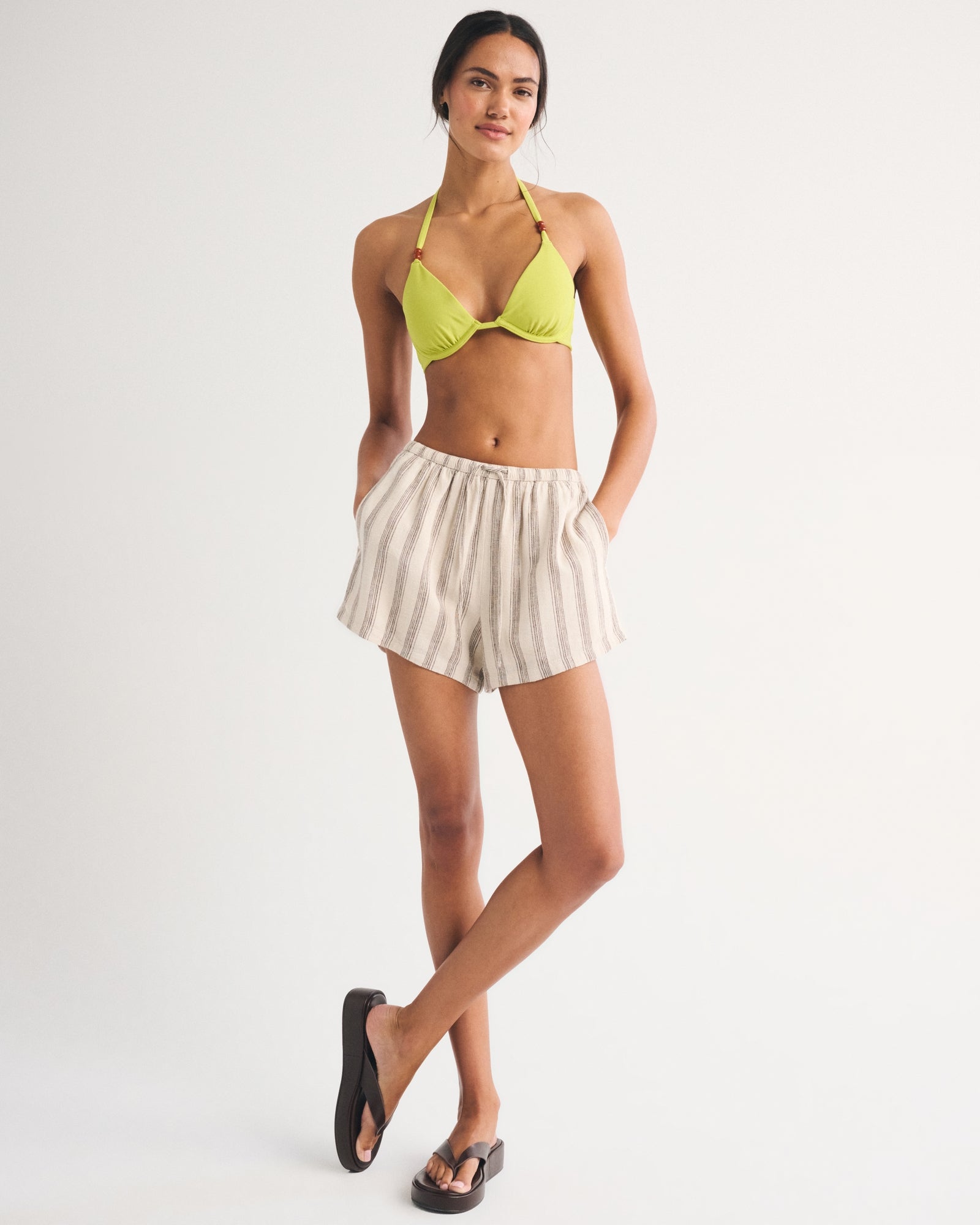 Abercrombie Halter Triangle Underwire Bikini Top
