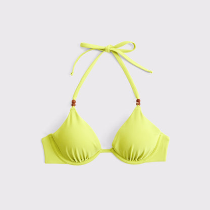 Abercrombie Halter Triangle Underwire Bikini Top
