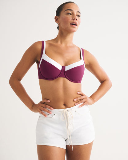 Abercrombie Curve Love Wide Strap Underwire Bikini Top