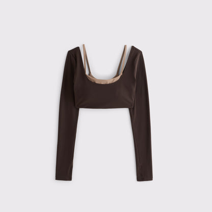 Abercrombie YPB studioFLEX Double-Layered Top