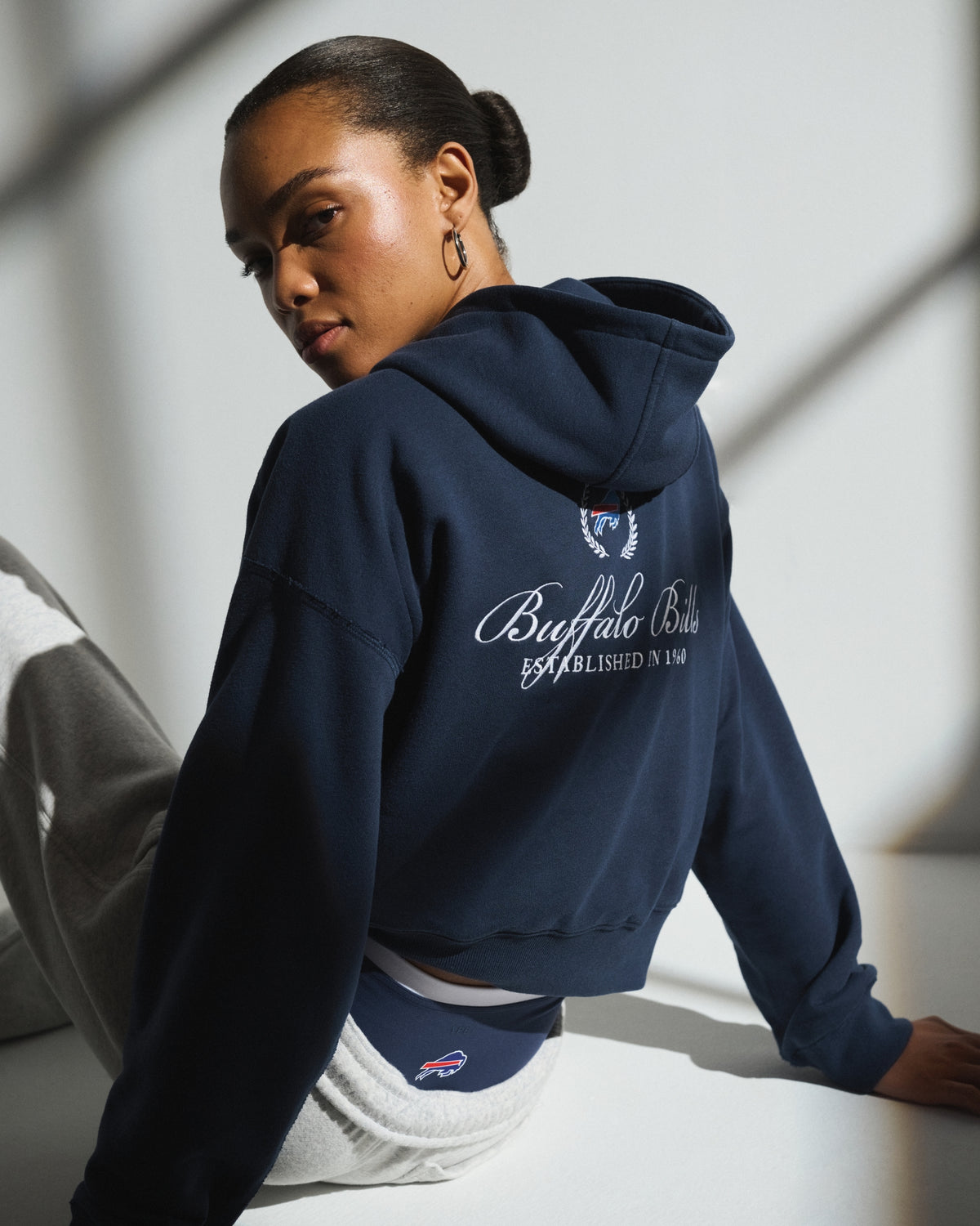 Abercrombie YPB On The Go 6AM Buffalo Bills Full-Zip Hoodie