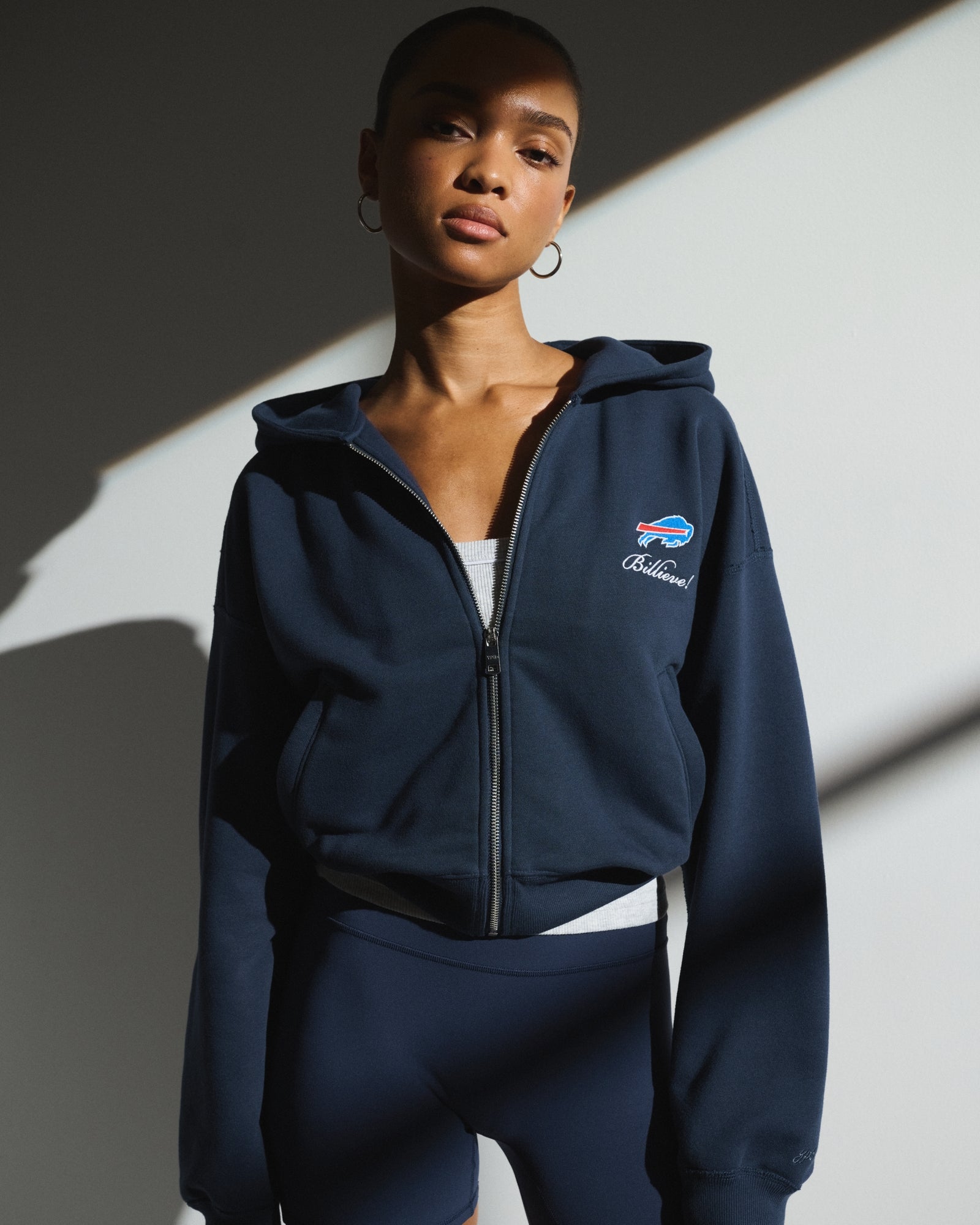 Abercrombie YPB On The Go 6AM Buffalo Bills Full-Zip Hoodie