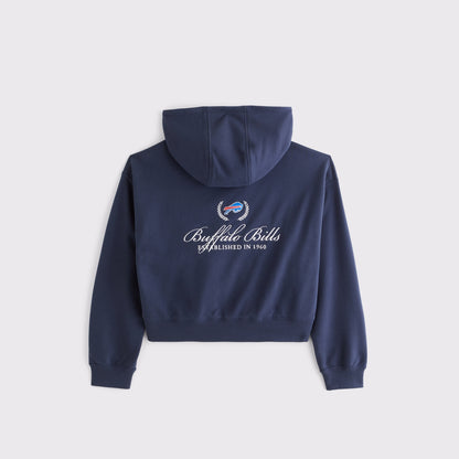 Abercrombie YPB On The Go 6AM Buffalo Bills Full-Zip Hoodie