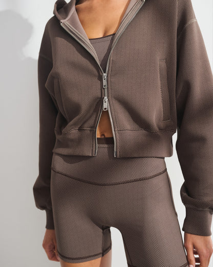 Abercrombie YPB On The Go 6AM neoKNIT MAX Full-Zip Hoodie