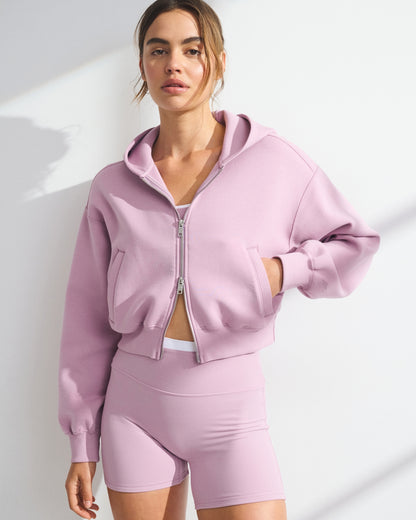 Abercrombie YPB On The Go 6AM neoKNIT MAX Full-Zip Hoodie