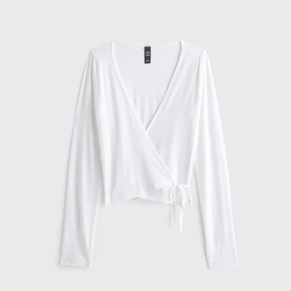 Abercrombie YPB On The Go Mesh Wrap Top