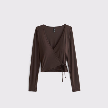 Abercrombie YPB On The Go Mesh Wrap Top