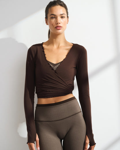 Abercrombie YPB studioFLEX Lettuce-Hem Wrap