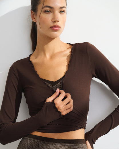 Abercrombie YPB studioFLEX Lettuce-Hem Wrap