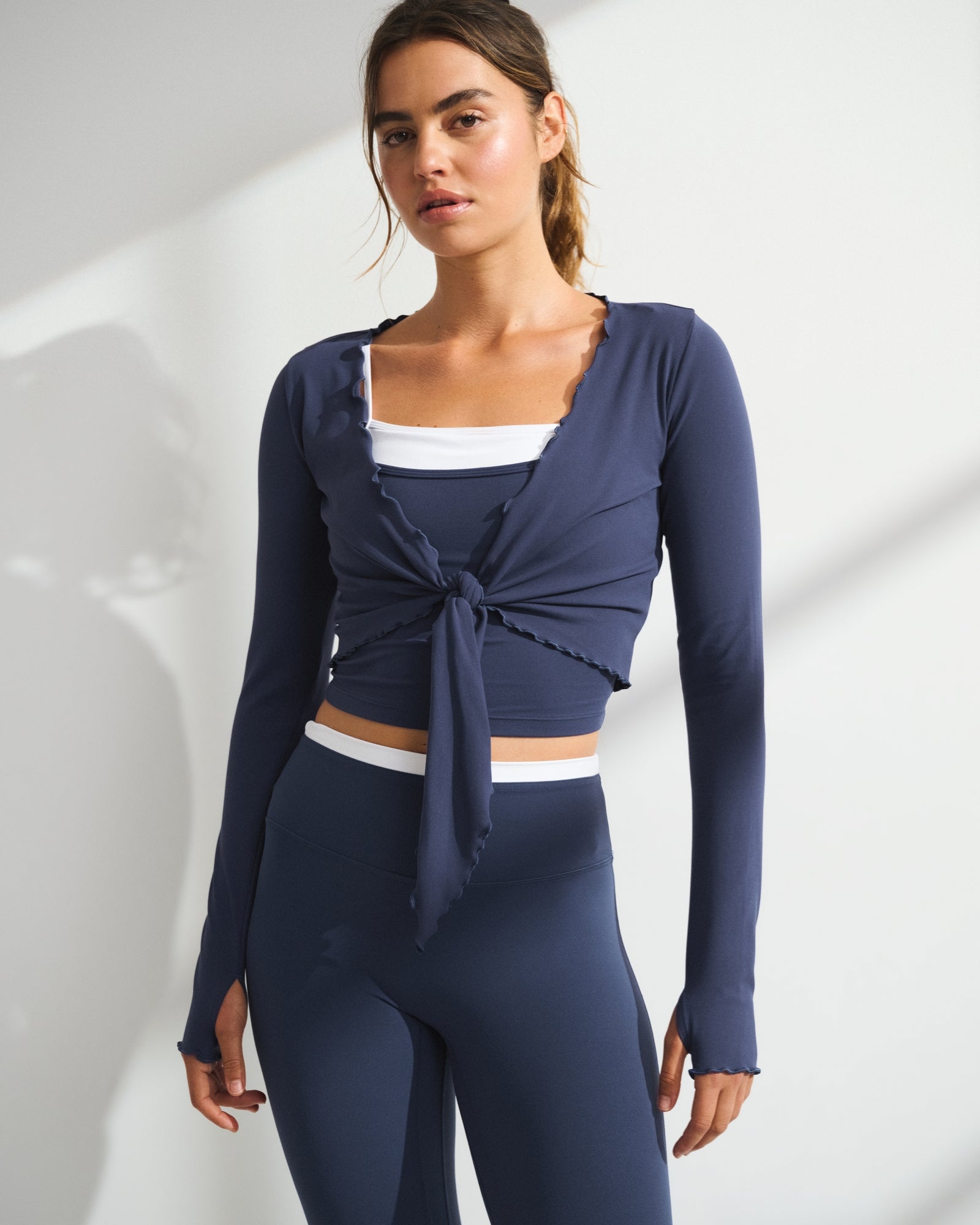 Abercrombie YPB studioFLEX Lettuce-Hem Wrap