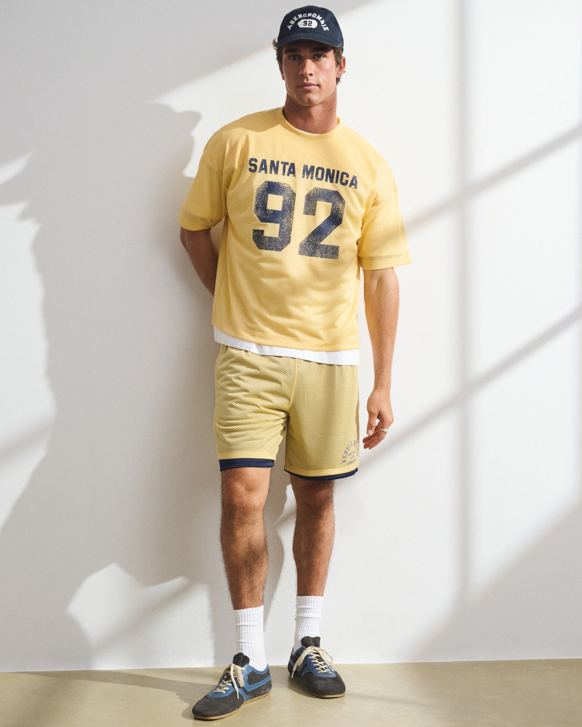 Abercrombie YPB Double-Layer Mesh Short