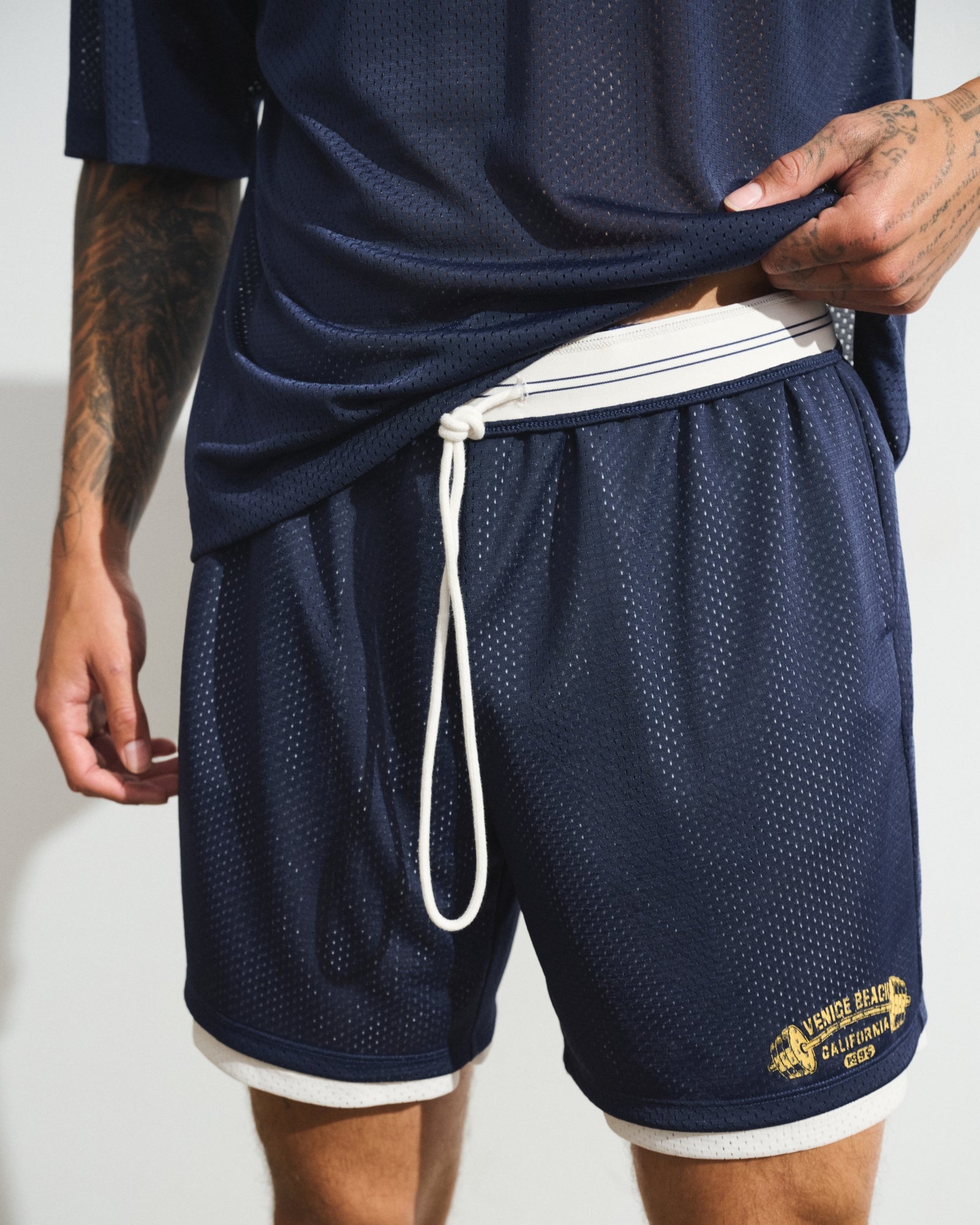 Abercrombie YPB Double-Layer Mesh Short