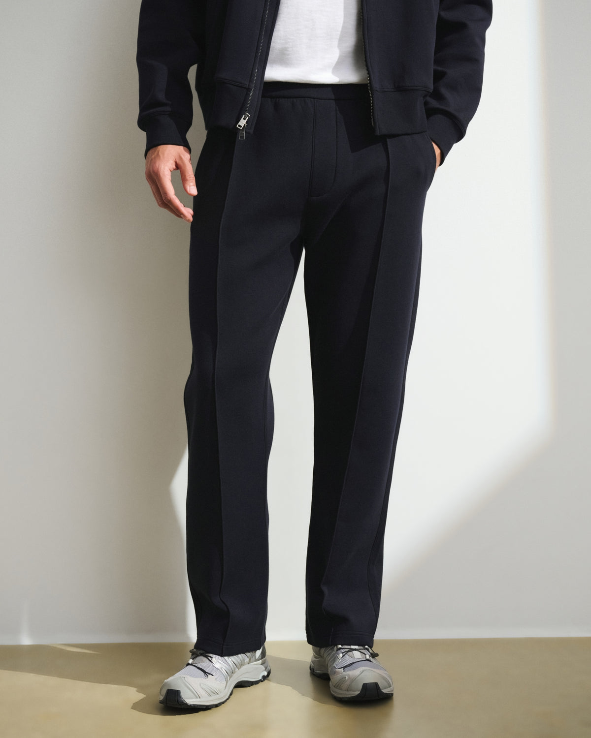 Abercrombie YPB Neoknit MAX Pintuck Relaxed Straight Leg Bottom