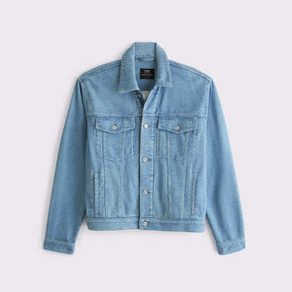 Abercrombie YPB On the Go Travel Terry Trucker Jacket