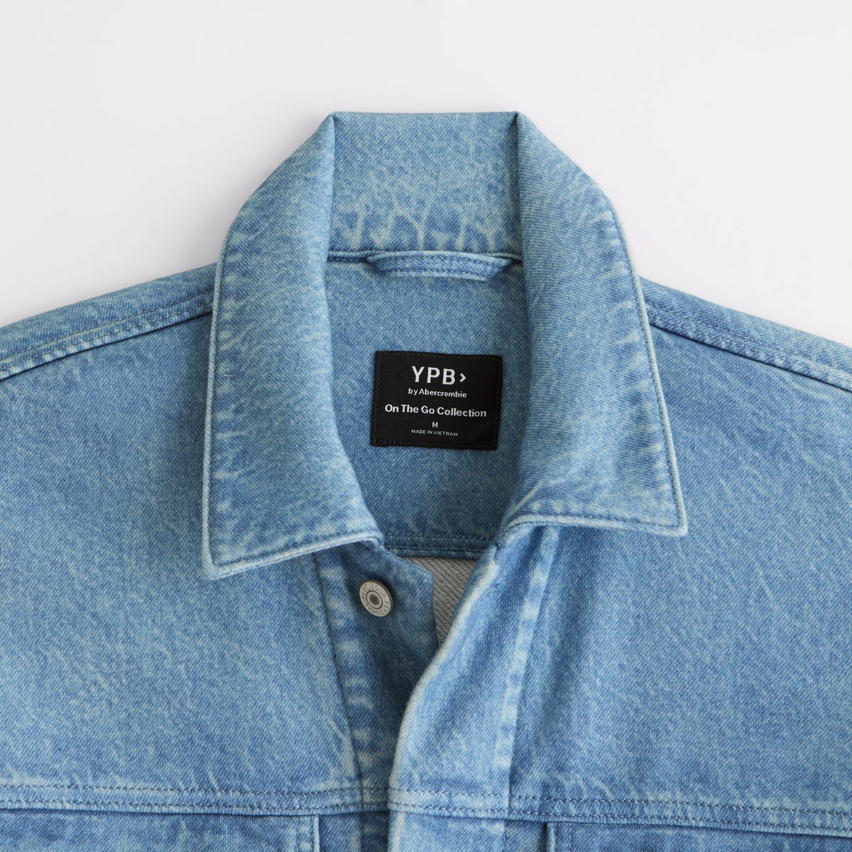 Abercrombie YPB On the Go Travel Terry Trucker Jacket