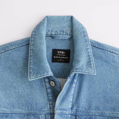Abercrombie YPB On the Go Travel Terry Trucker Jacket