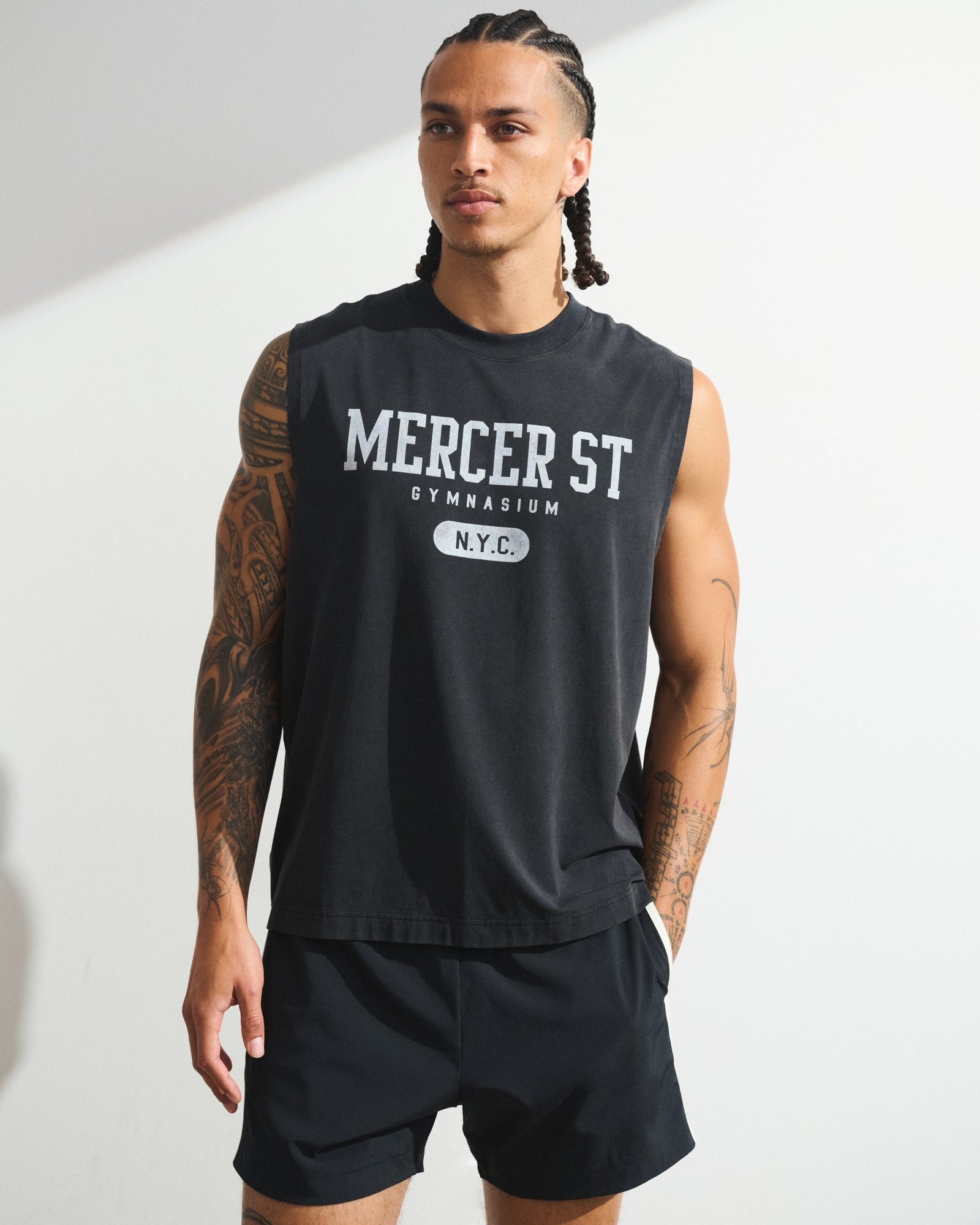 Abercrombie YPB Active Cotton-Blend Muscle Tank