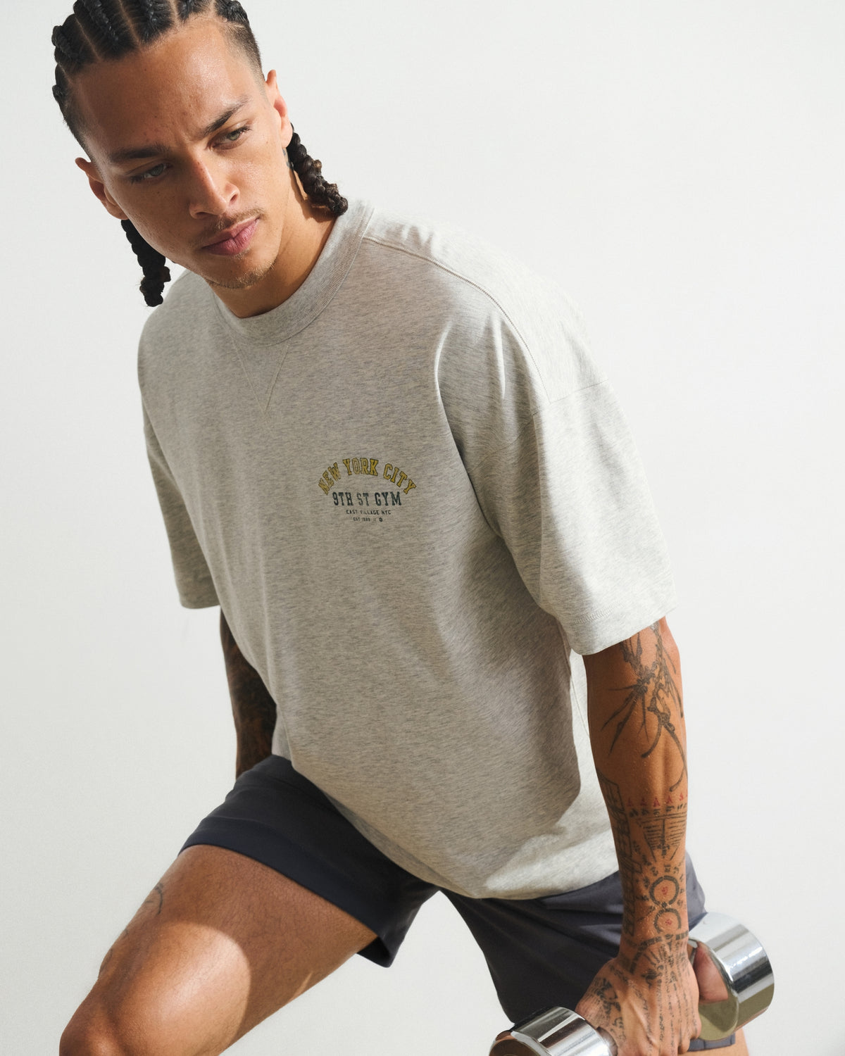 Abercrombie YPB Performance Cotton-Blend Gym Tee