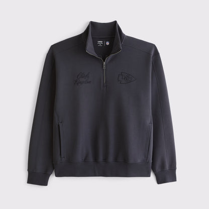 Abercrombie Baltimore Ravens Neoknit MAX Half-Zip Sweatshirt