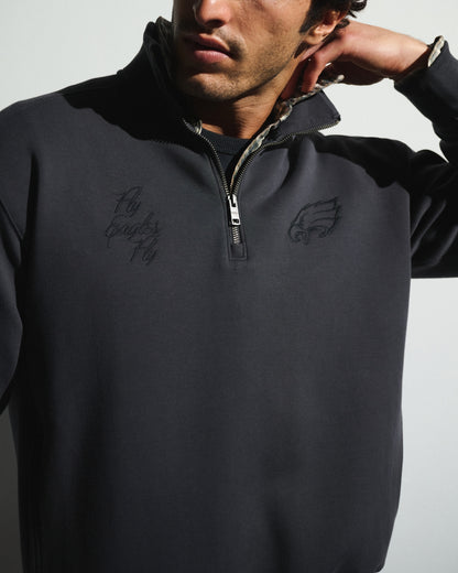 Abercrombie Baltimore Ravens Neoknit MAX Half-Zip Sweatshirt