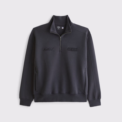 Abercrombie Baltimore Ravens Neoknit MAX Half-Zip Sweatshirt