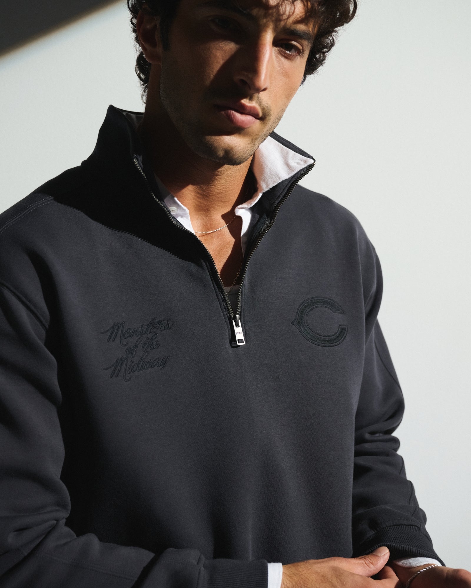 Abercrombie Baltimore Ravens Neoknit MAX Half-Zip Sweatshirt