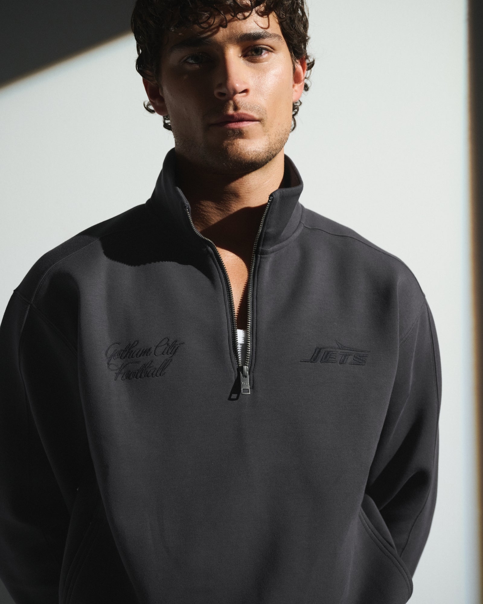 Abercrombie Baltimore Ravens Neoknit MAX Half-Zip Sweatshirt