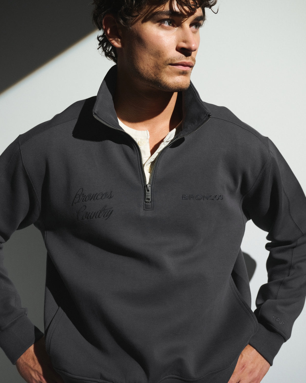 Abercrombie Baltimore Ravens Neoknit MAX Half-Zip Sweatshirt
