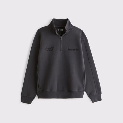 Abercrombie Baltimore Ravens Neoknit MAX Half-Zip Sweatshirt