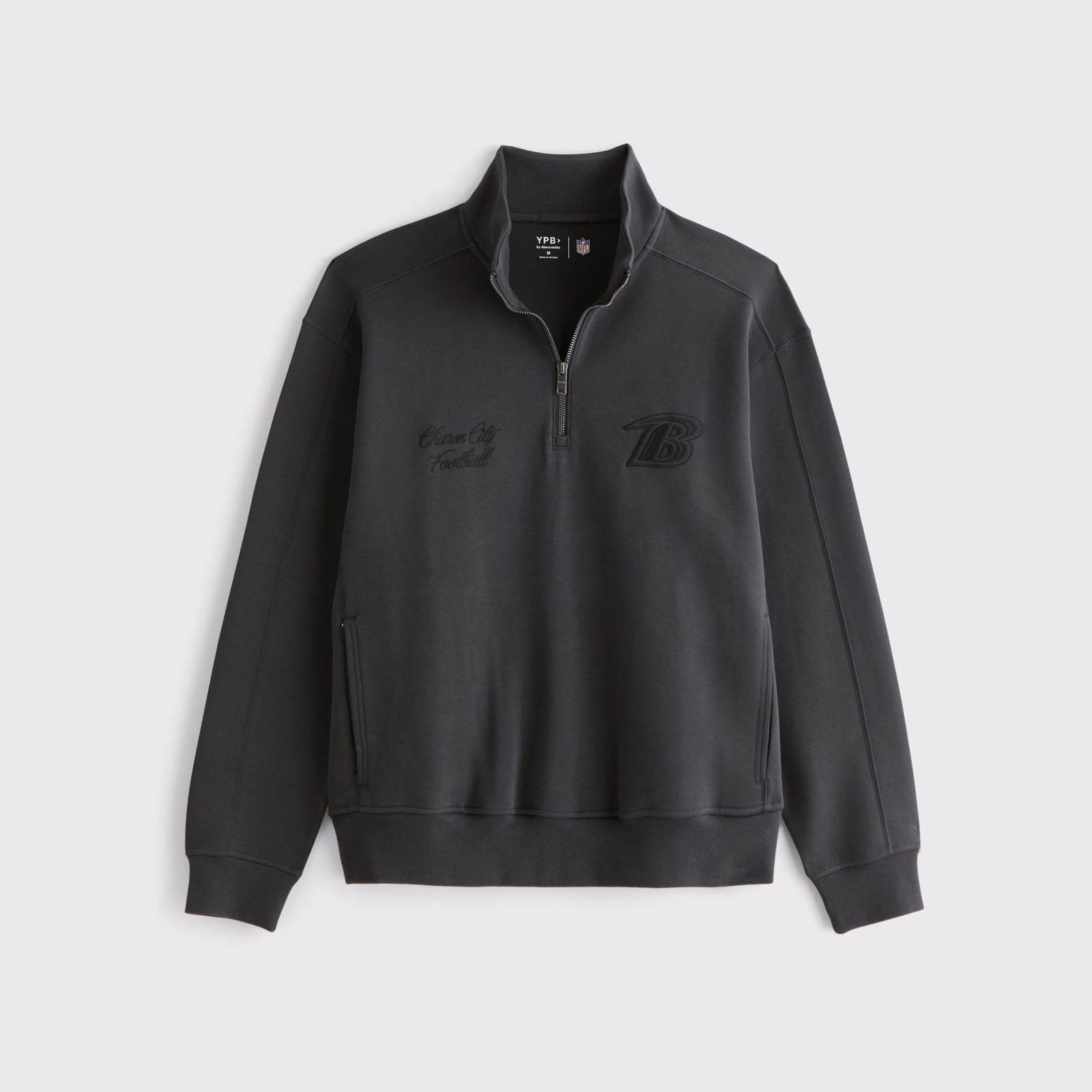 Abercrombie Baltimore Ravens Neoknit MAX Half-Zip Sweatshirt