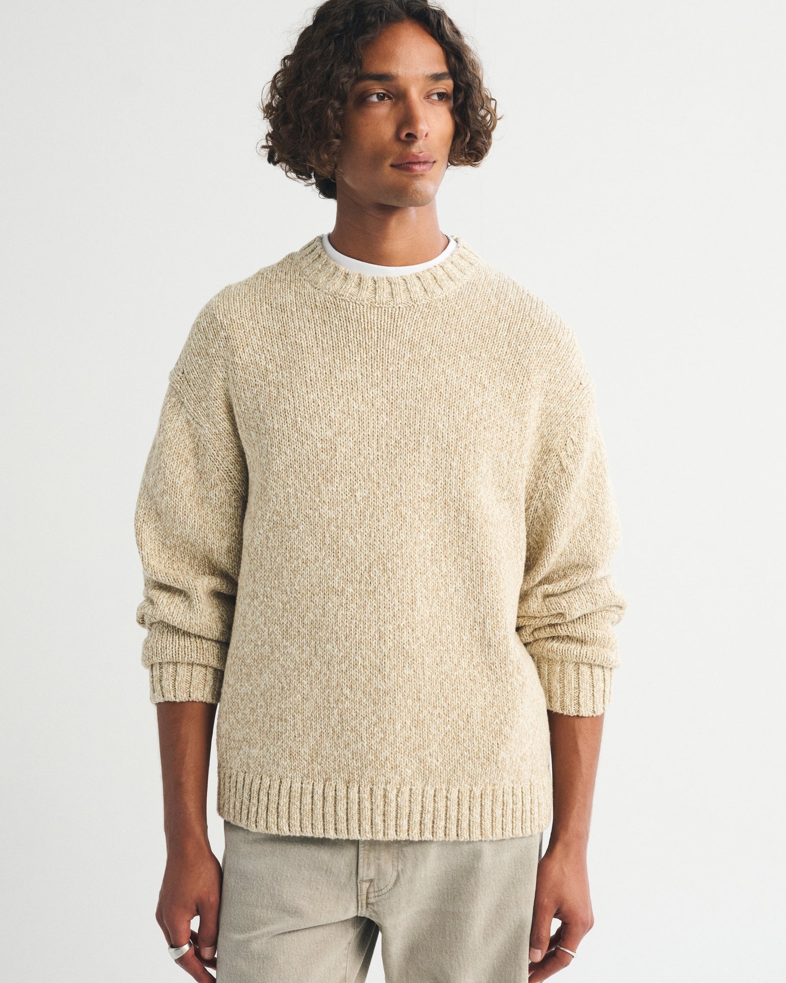 Abercrombie A&F Essential 100% Cotton Crew Sweater