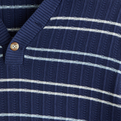 Abercrombie 100% Cotton Rib 2-Button Sweater Polo