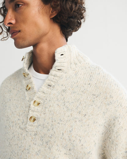 Abercrombie Henley Mock Neck Sweater