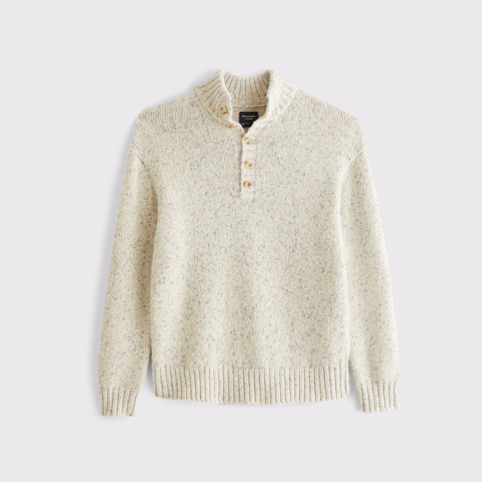 Abercrombie Henley Mock Neck Sweater