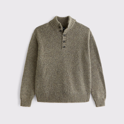 Abercrombie Henley Mock Neck Sweater