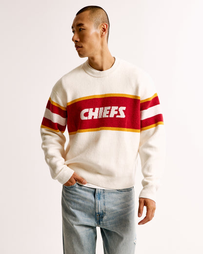 Abercrombie Kansas City Chiefs Crew Sweater