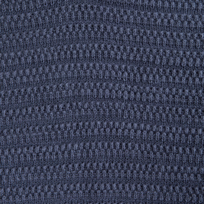 Abercrombie Textural Striped Johnny Collar Sweater Polo