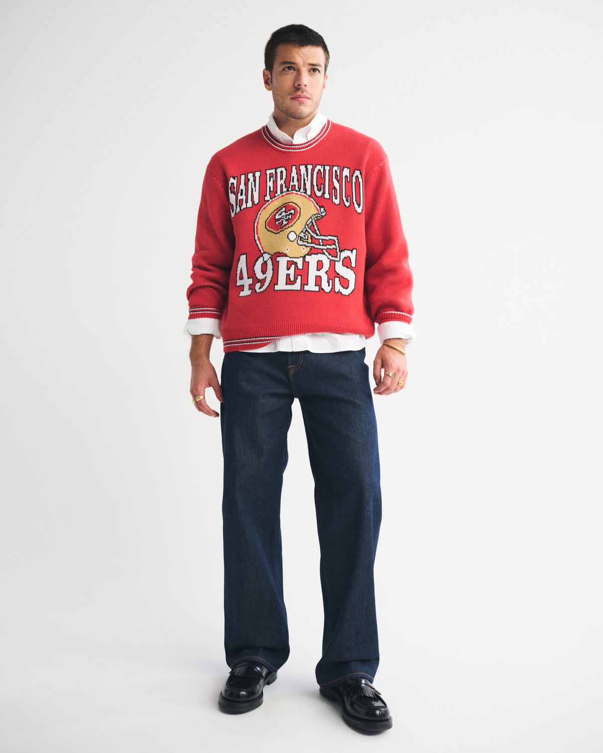 Abercrombie San Francisco 49ers Crew Sweater